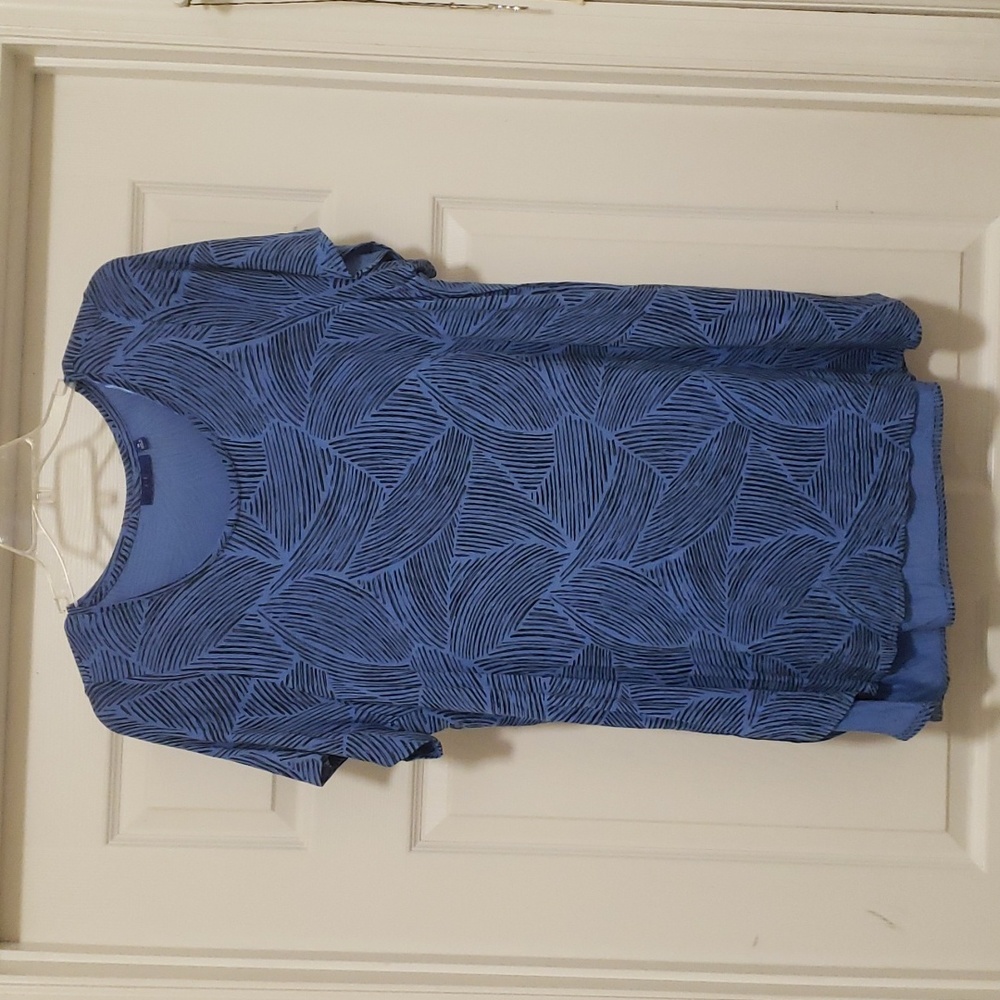 A.P. T 9 Women's  Blue  Black  Blouse